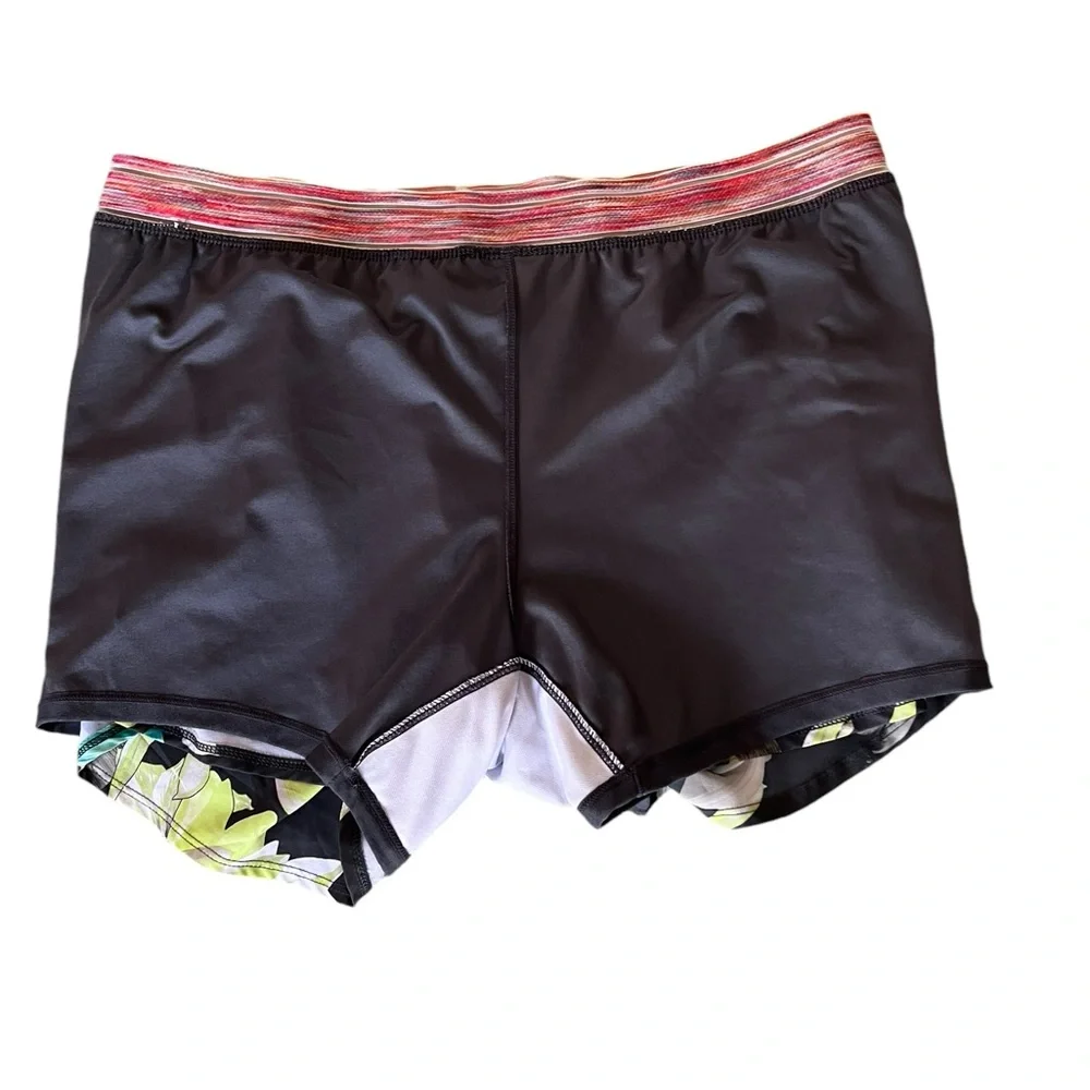 Avia Women's Active 2Fer Running Short with Filament Waistband + Moisture Wick L